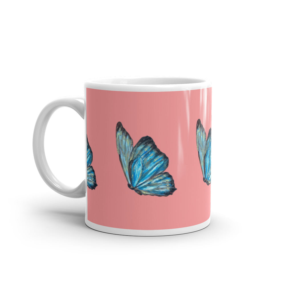 Art print on white mug