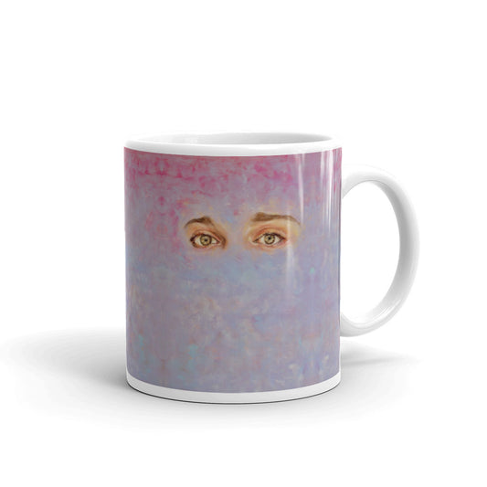 Art print on white mug